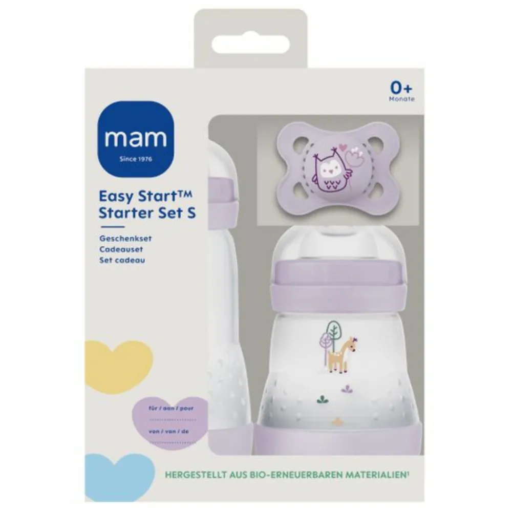 Babyfles Starter Set Easy Start Anti-Colic Lila S 1 set^MAM Discount