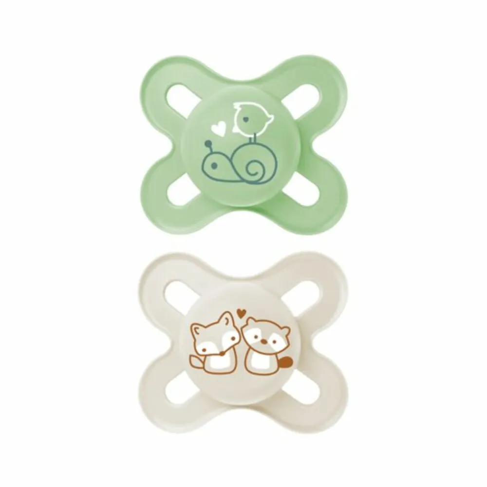 Flessen & Spenen<MAM Fopspeen Original Start Silikon 0-2 mnd Universeel 2 stuks