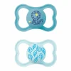 Fopspeen Supreme Silikon 16+ mnd Blauw 2 stuks^MAM Discount