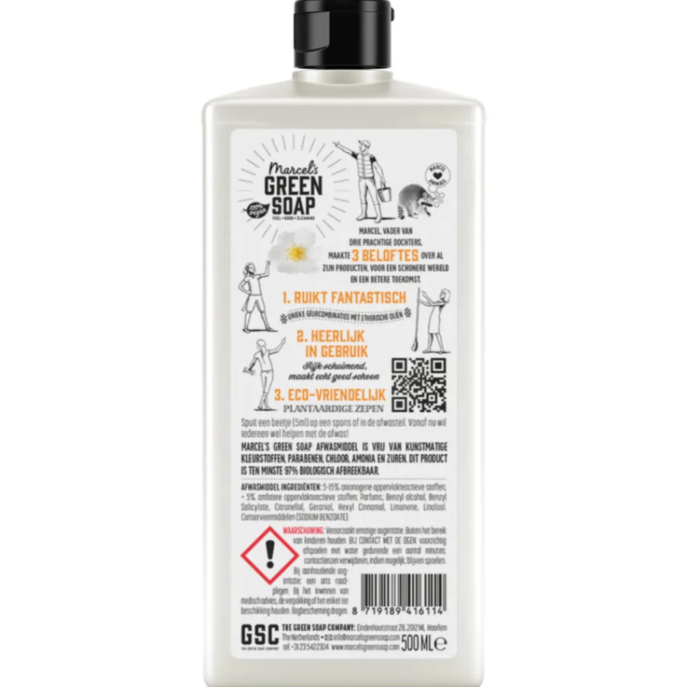 Marcel's Green Soap Afwasmiddel Sinaasappel & Jasmijn 500 ml^Marcels Green Soap Clearance
