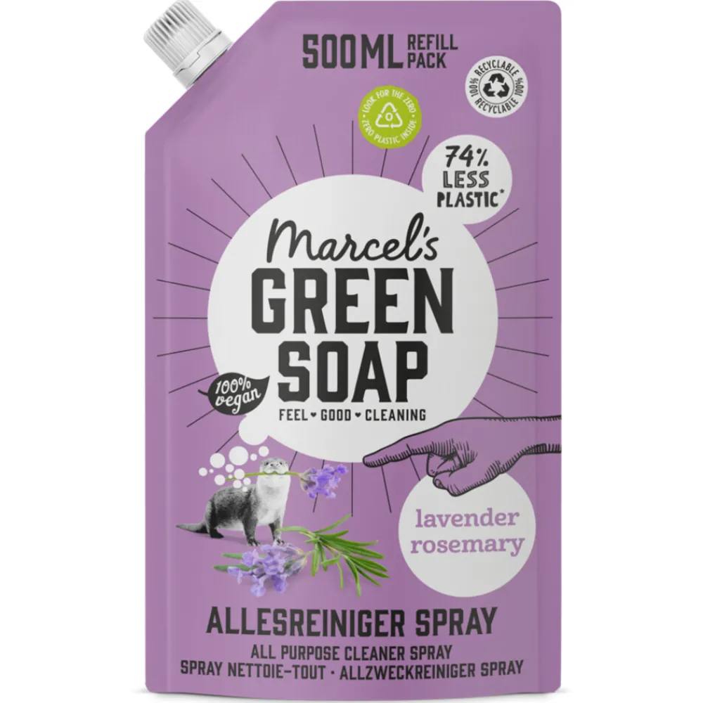 Allesreiniger<Marcels Green Soap Marcel's Green Soap Allesreiniger Spray Lavendel & Rozemarijn Navulling 500 ml