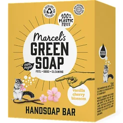 Keukenartikelen<Marcels Green Soap Marcel's Green Soap Handzeep Bar Vanille & Cherry Blossom 90 gr