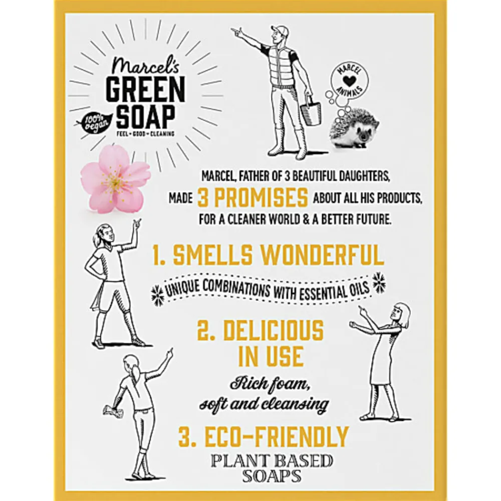 Keukenartikelen<Marcels Green Soap Marcel's Green Soap Handzeep Bar Vanille & Cherry Blossom 90 gr