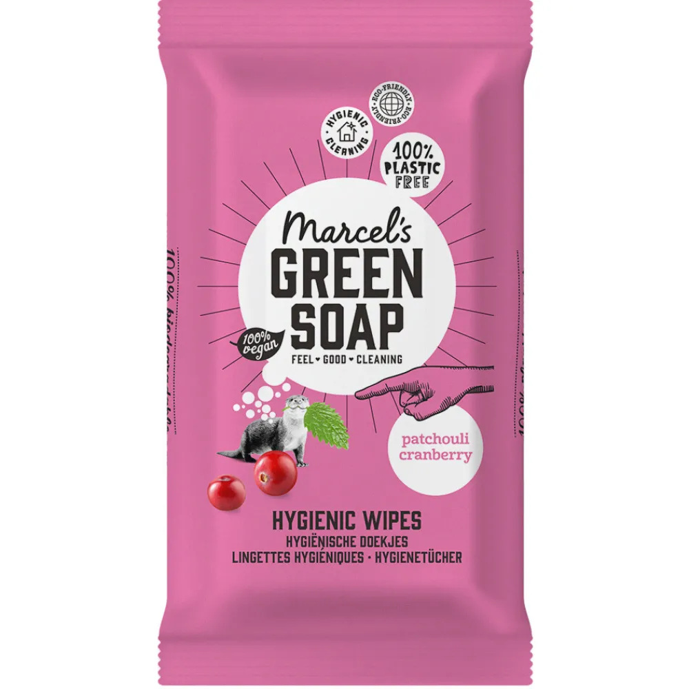 Marcel's Green Soap Schoonmaakdoekjes Patchouli & Cranberry 60 stuks^Marcels Green Soap Hot