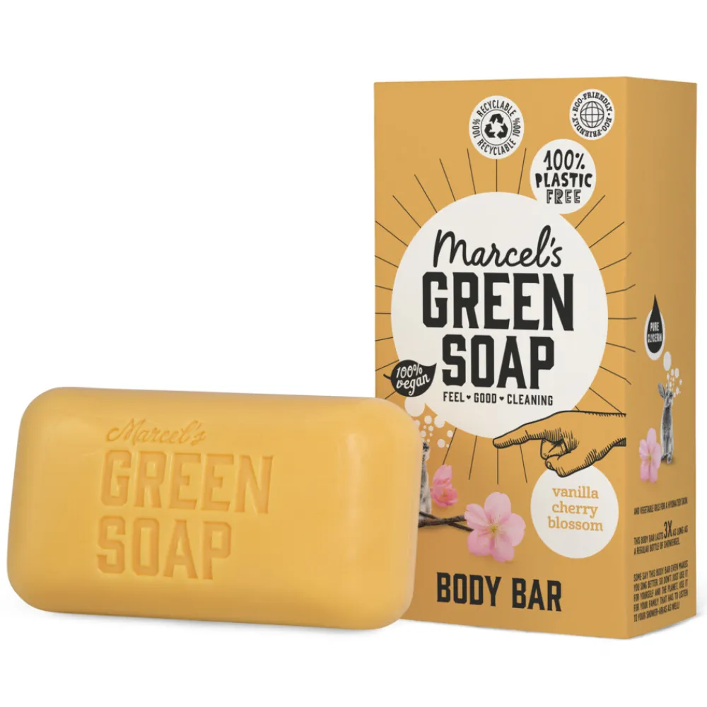 Bad & Douche<Marcels Green Soap Marcel's Green Soap Showerbar Vanilla & Cherry Blossom 150 gr
