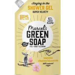 Bad & Douche<Marcels Green Soap Marcel's Green Soap Shower Gel Navulling Vanille & Kersenbloesem 500 ml