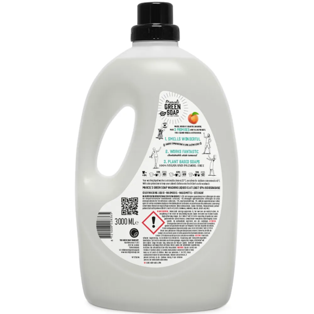 Marcel's Green Soap Vloeibaar Wasmiddel Perzik & Jasmijn 69 Wasbeurten 3 liter^Marcels Green Soap Online