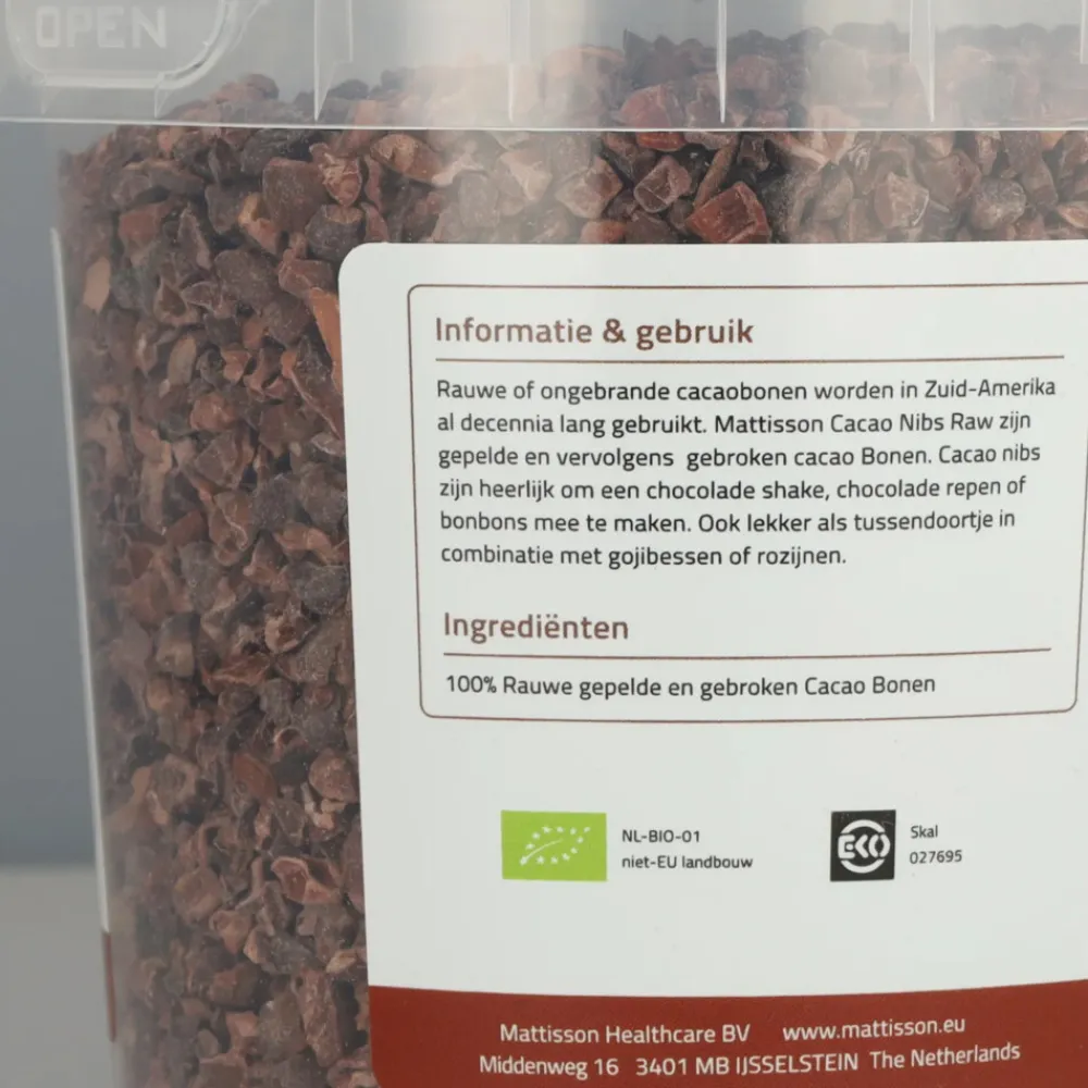 Cacao Nibs Raw 400 gr^Mattisson
