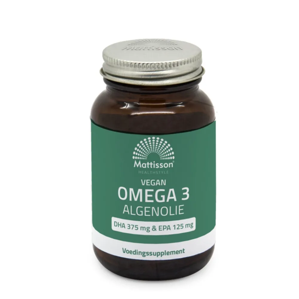 Hot HelathStyle Vegan Omega 3 Algenolie 375 DHA 125 EPA 60 vegacapsules Speciale Bestanddelen