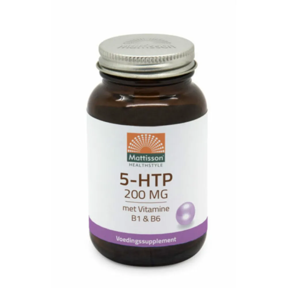 Outlet 5Htp 200 mg met Vitamine B 60 capsules Speciale Bestanddelen