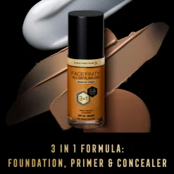 Facefinity All Day Flawless Foundation W87 Warm Caramel 34 ml^Max Factor Sale