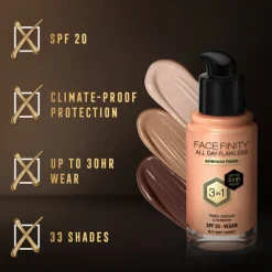 Facefinity All Day Flawless Foundation N77 Soft Honey 34 ml^Max Factor Sale