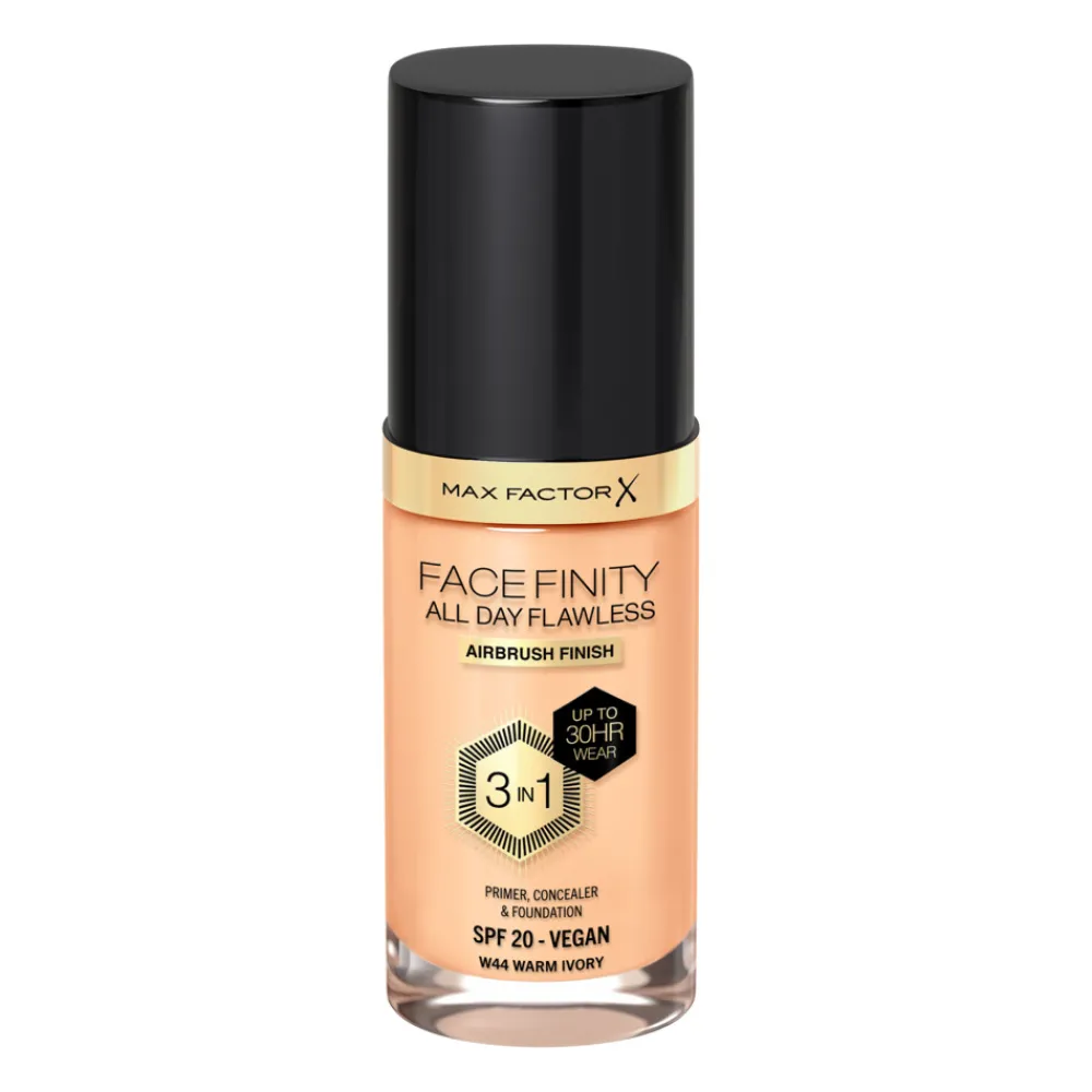 Foundation<Max Factor Facefinity All Day Flawless Foundation W44 Warm Ivory 34 ml