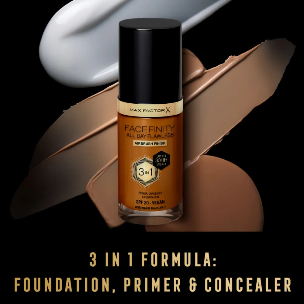 Foundation<Max Factor Facefinity All Day Flawless Foundation W98 Warm Hazelnut 34 ml
