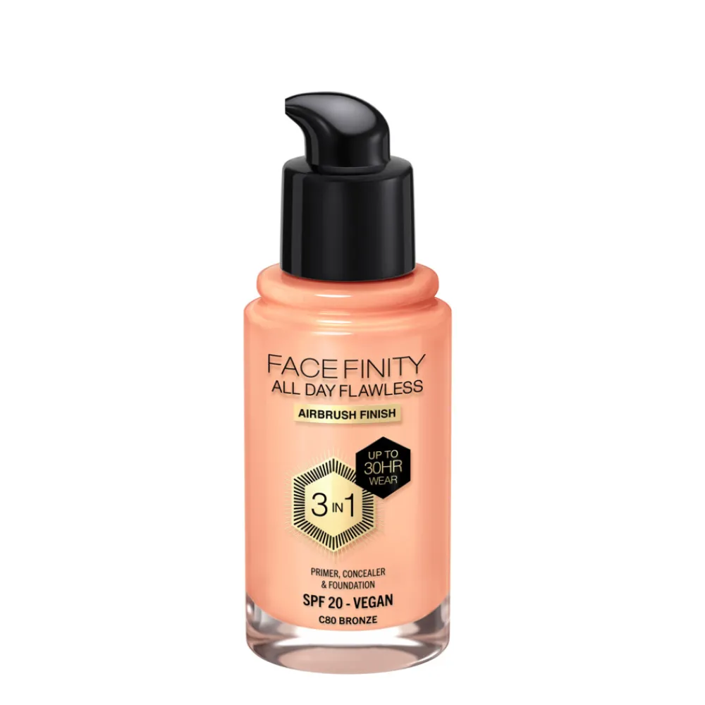 Foundation<Max Factor Facefinity All Day Flawless Foundation C80 Bronze 34 ml