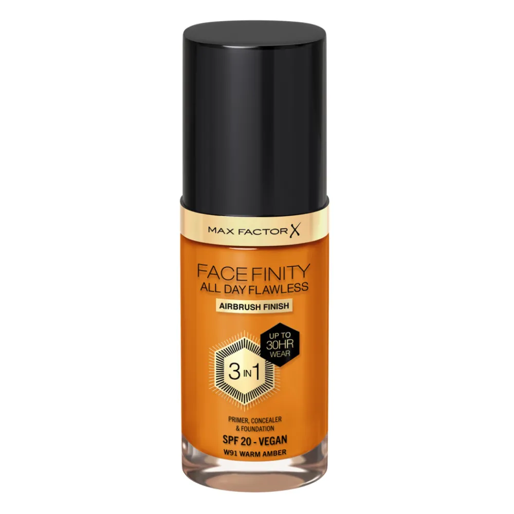 Facefinity All Day Flawless Foundation W91 Warm Amber 34 ml^Max Factor Online