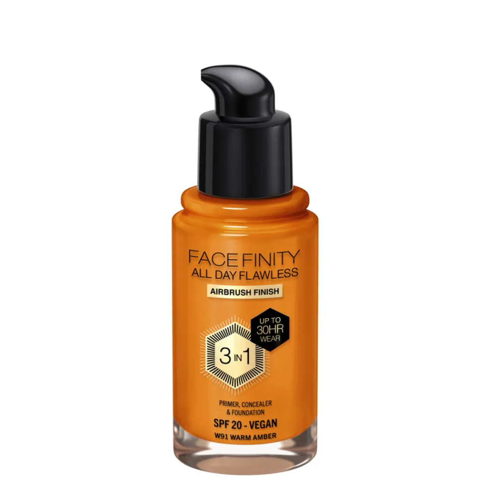 Facefinity All Day Flawless Foundation W91 Warm Amber 34 ml^Max Factor Online