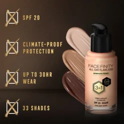 Facefinity All Day Flawless Foundation C40 Light Ivory 34 ml^Max Factor Best