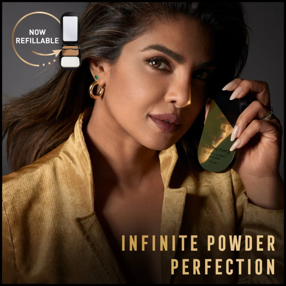 Foundation<Max Factor Facefinity Compacte Poeder Foundation Navulling Natural Rose 003 10 gr