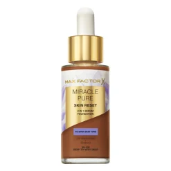 Clearance Miracle Pure 2in1 Skin Reset Serum Foundation Deep to Very Deep 30 ml Foundation