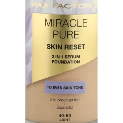 Miracle Pure 2in1 Skin Reset Serum Foundation Light 30 ml^Max Factor Outlet