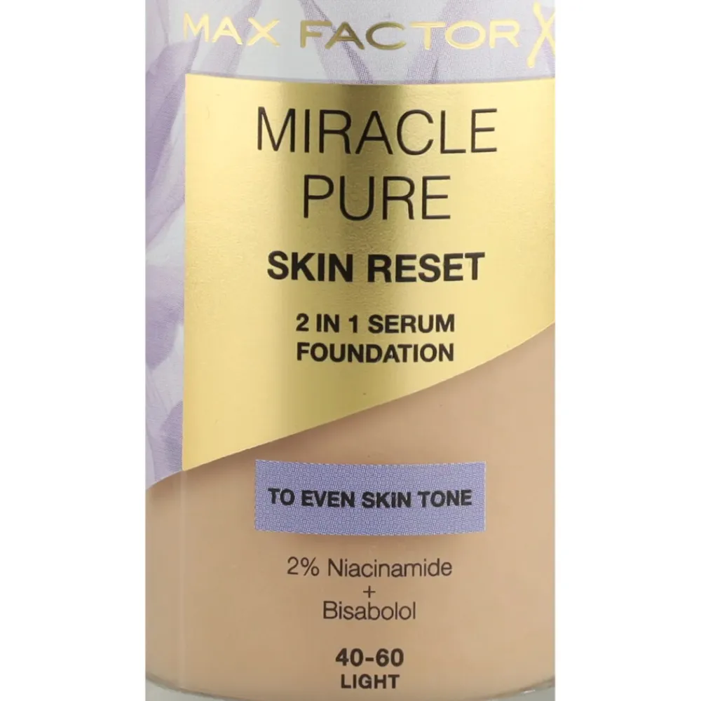 Miracle Pure 2in1 Skin Reset Serum Foundation Light 30 ml^Max Factor Outlet