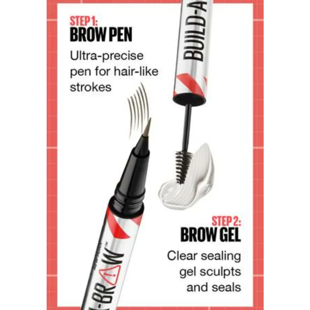 Build-A-Brow Wenkbrauwpotlood en Gel 257 Medium Brown^Maybelline Discount