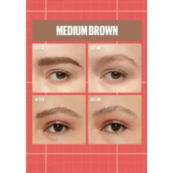 Build-A-Brow Wenkbrauwpotlood en Gel 257 Medium Brown^Maybelline Discount