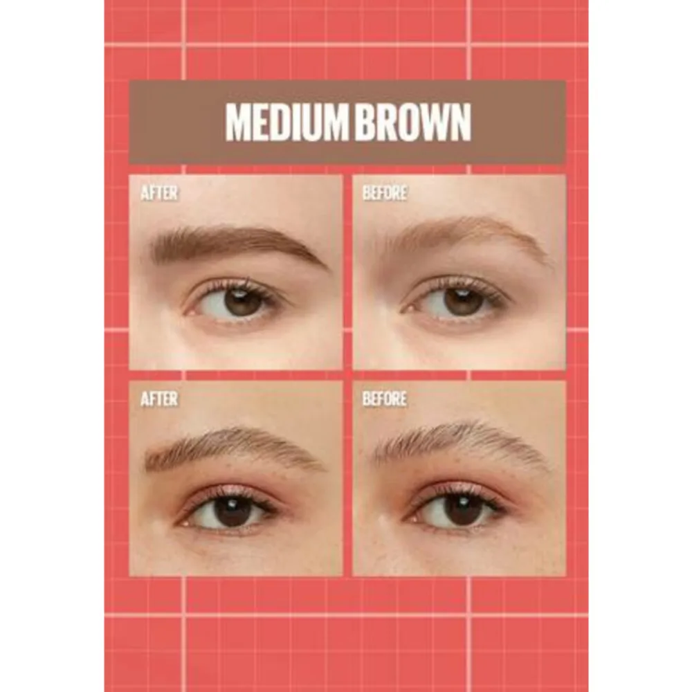 Build-A-Brow Wenkbrauwpotlood en Gel 257 Medium Brown^Maybelline Discount