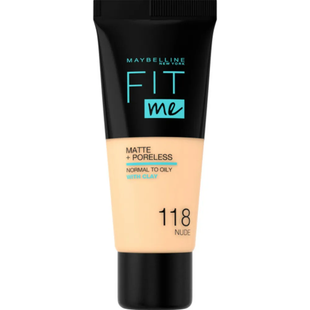 Fit Me Matte + Poreless Foundation 118 Light Beige Foundation