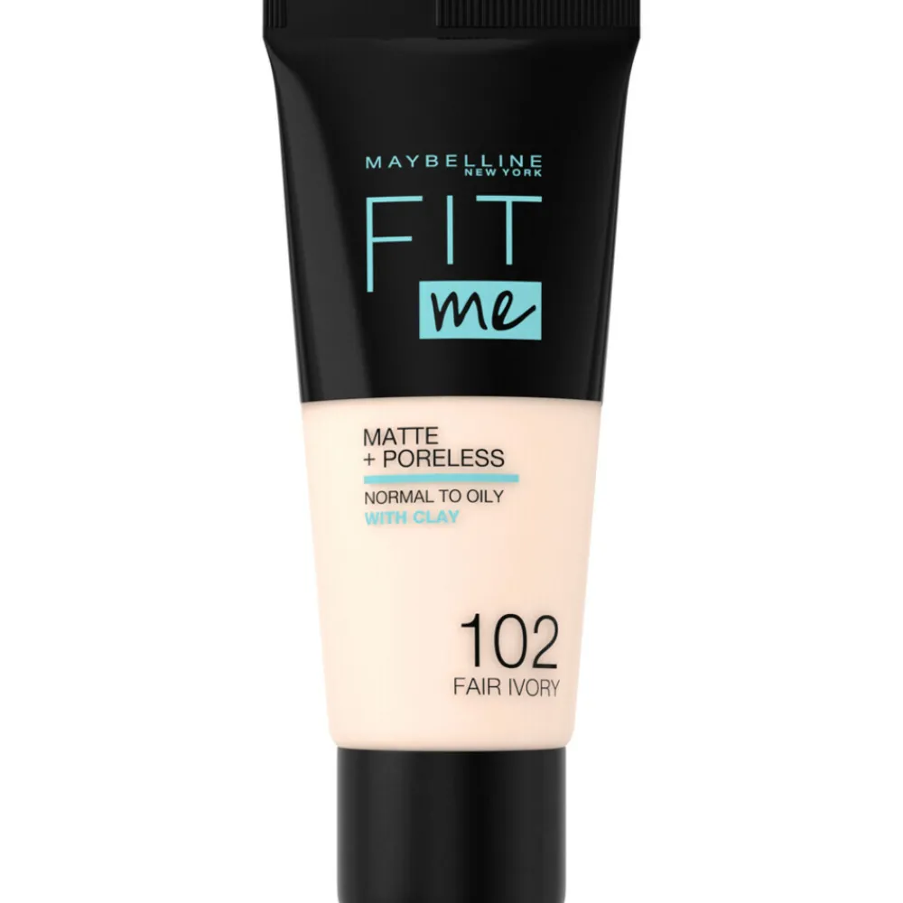 Online Fit Me Matte + Poreless Foundation 102 Fair Ivory Foundation