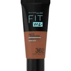 Foundation<Maybelline Fit Me Matte + Poreless Foundation 362 Deep Golden