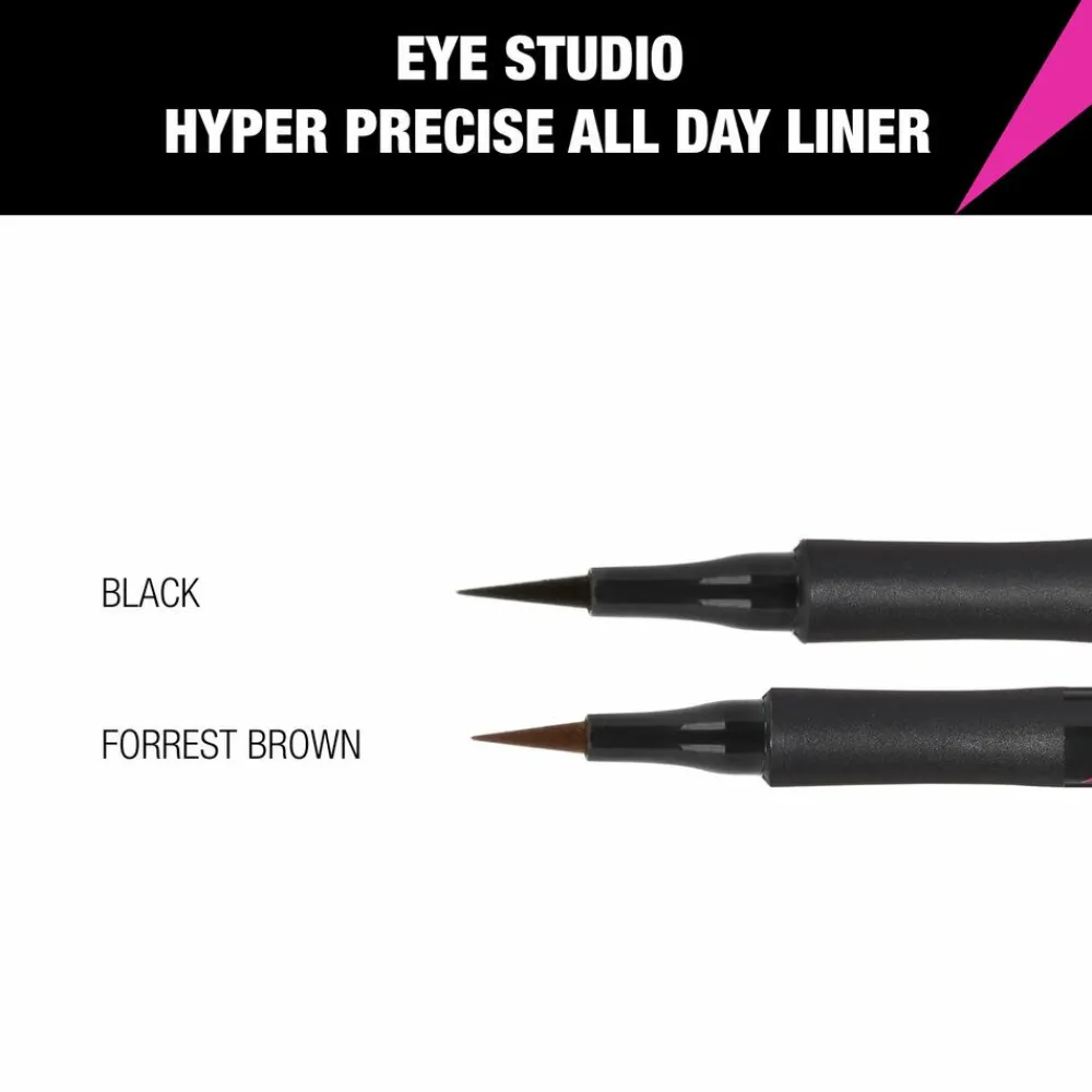 Hyper Precise All Day Liquid Eyeliner 001 Forest Brown^Maybelline