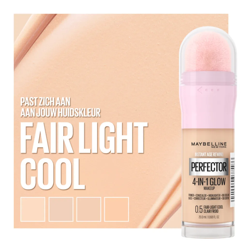 Instant Anti-Age Perfector 4-in-1 Glow Concealer 0.5 Fair Light Cool 20 ml^Maybelline Hot