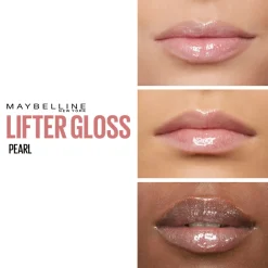 Lipgloss<Maybelline Lifter Gloss Lipgloss 1 Pearl Transparant 1 stuk