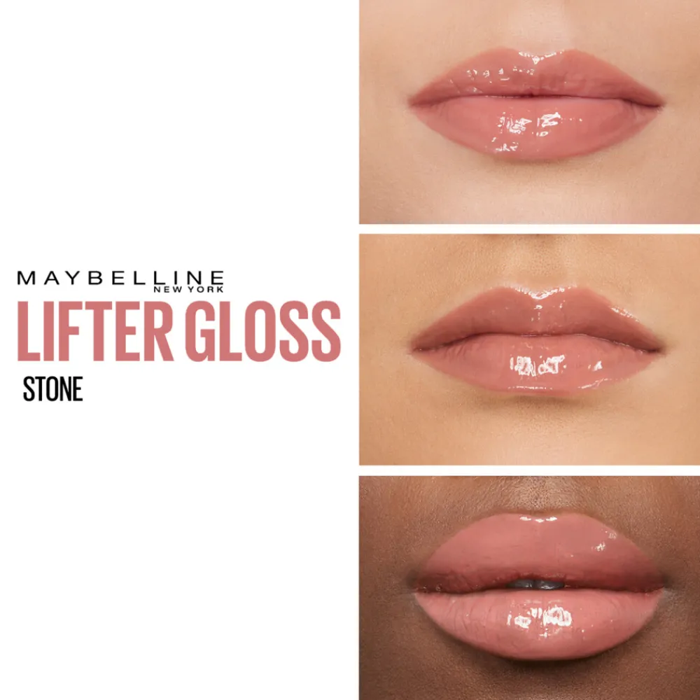 Lipgloss<Maybelline Lifter Gloss Lipgloss 8 Stone Roze 1 stuk