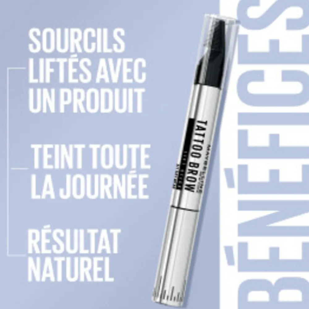 Wenkbrauwpotlood<Maybelline Tattoo Brow Lift Stick Wenkbrauwpotlood 02 Soft Brown