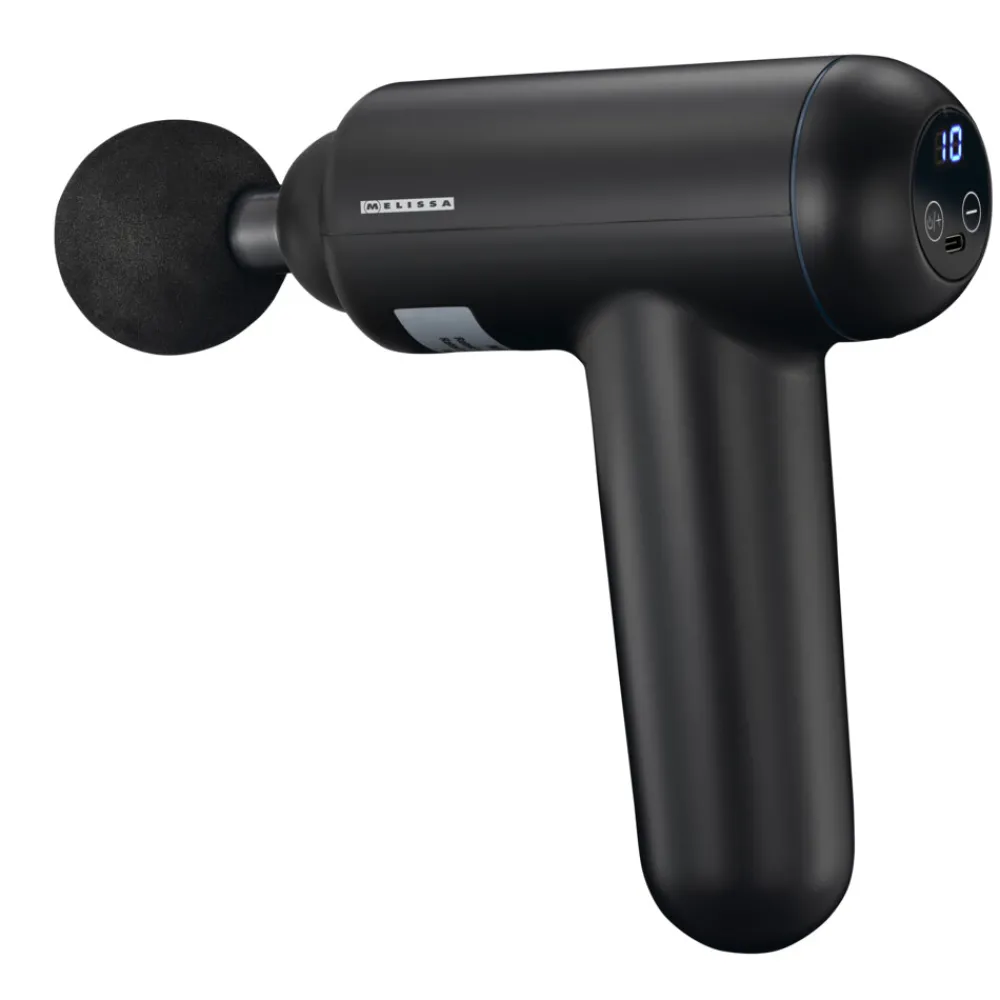 Massagegun Oplaadbaar Zwart met LED-display^Melissa Best