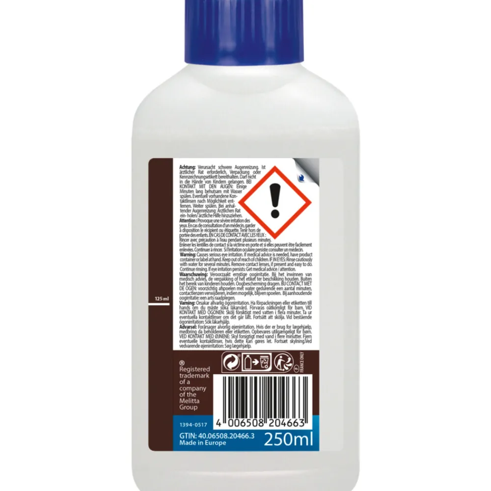 Anti-Calc Vloeibare Reiniger Espresso Machine 250 ml^Melitta Outlet