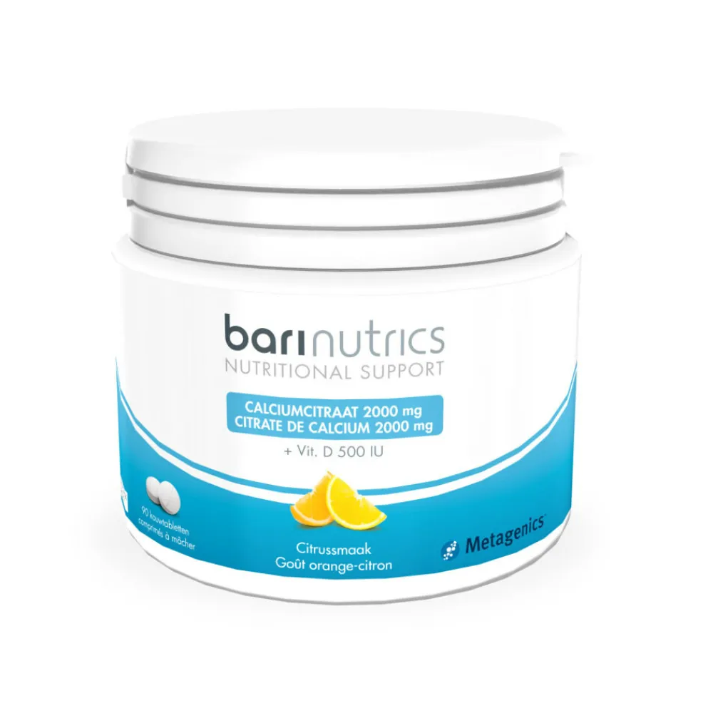 Mineralen<Metagenics Calciumcitraat Citroen 90 tabletten