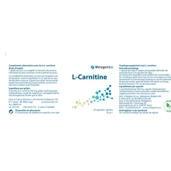 Speciale Bestanddelen<Metagenics L Carnitine 60 capsules