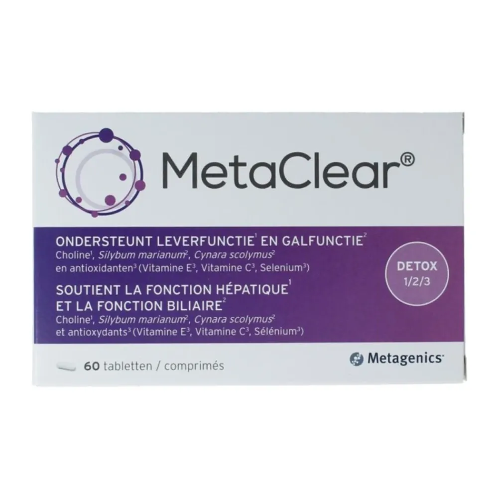 Hot MetaClear 60 tabletten Organen