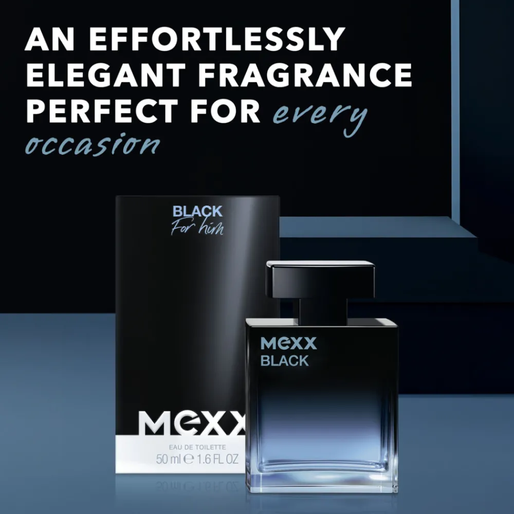 Black for Men Eau de Toilette 50 ml^Mexx Clearance