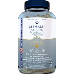 MorEPA Platinum + Vitamine D3 120 softgels^Minami Hot