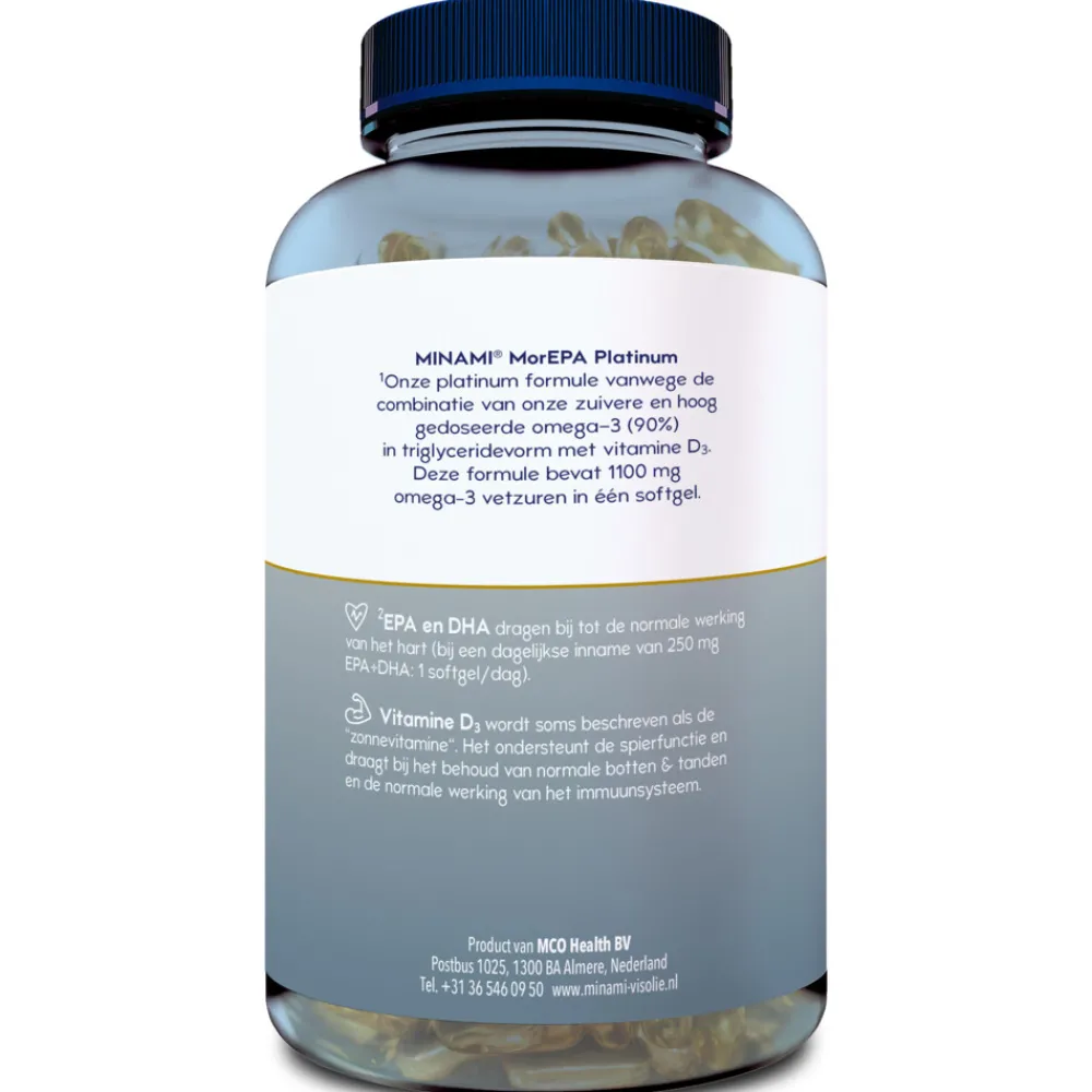 MorEPA Platinum + Vitamine D3 120 softgels^Minami Hot