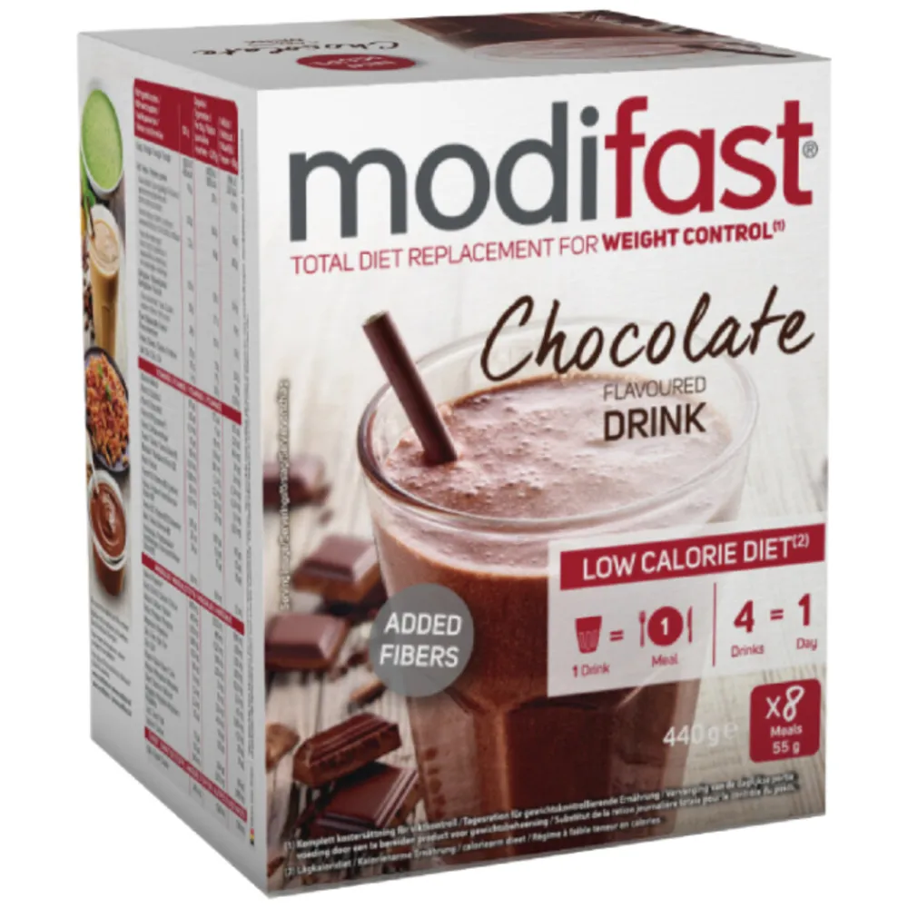 Dranken<Modifast Intensive Milkshake Chocolade 8 x 55 gr