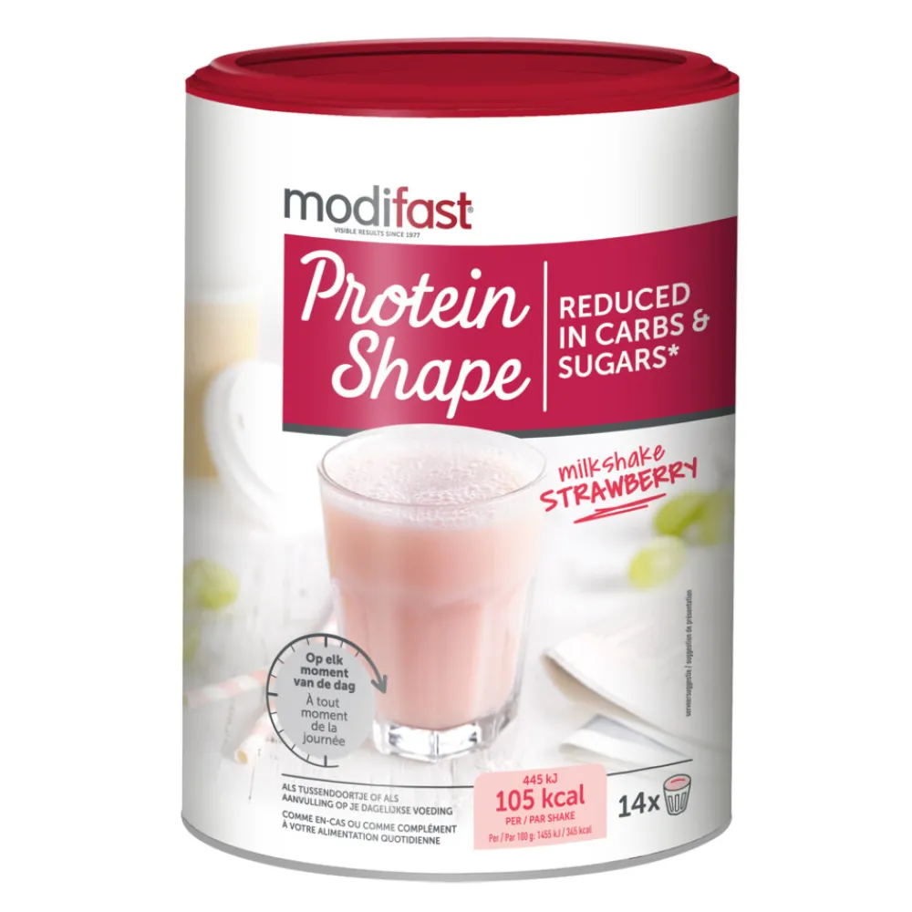 Hot Protein Shape Milkshake Aardbei 420 gr Dranken