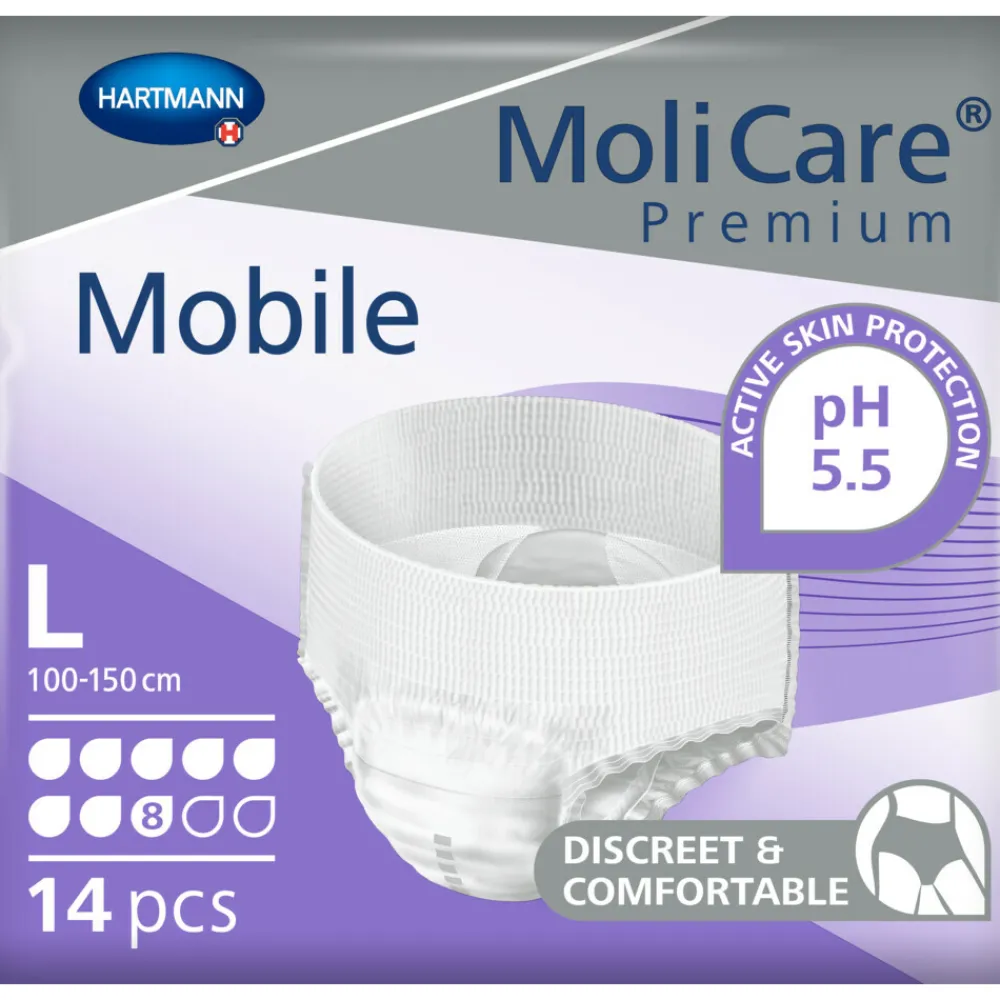 Premium Mobile 8 Druppels Large 2015 ml Absorptie 14 stuks Incontinentie