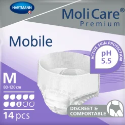 Incontinentie<Molicare Premium Mobile 8 Druppels Medium 2015 ml Absorptie 14 stuks
