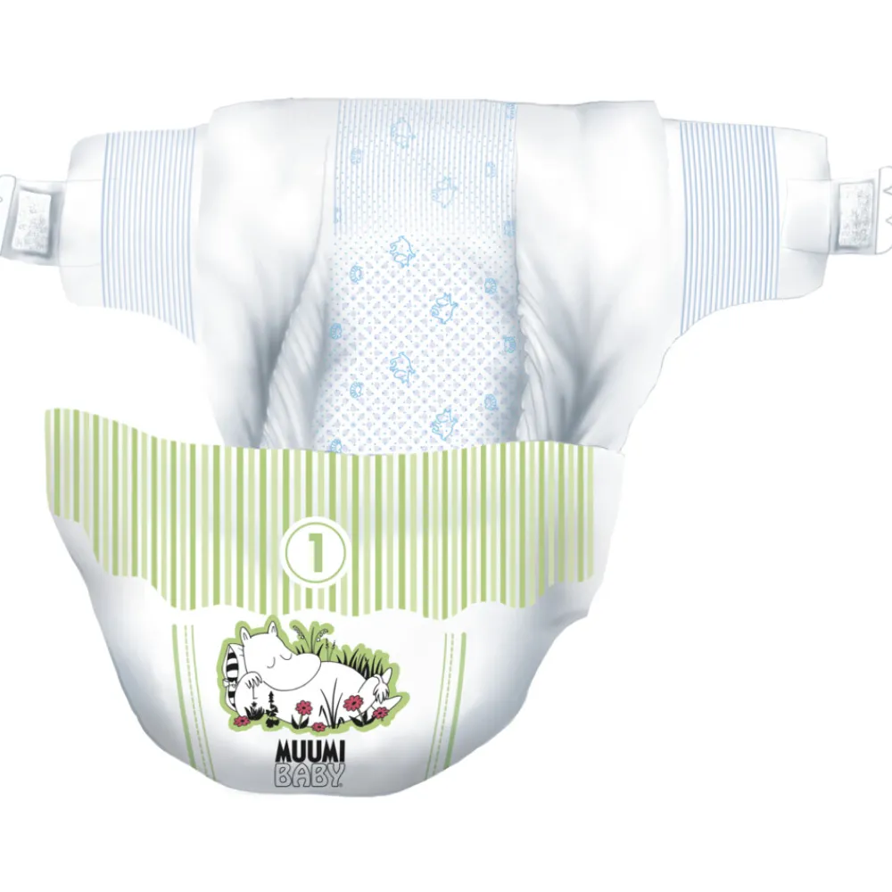 Luiers<Moomin Ecologische Luiers Maat 1 Newborn 25 stuks